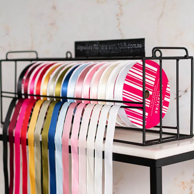 Ribbon Stand Stackable 62x18x23cmH Black