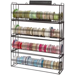 Ribbon Stand Stackable 62x18x23cmH Black