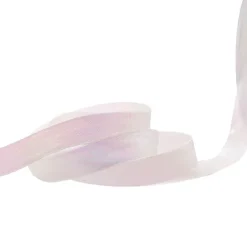 Ribbon Taffeta Iridescent Metallic White (15mmx25m)