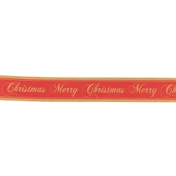 Ribbon Tear Merry Christmas Red Gold (30mmx91m)