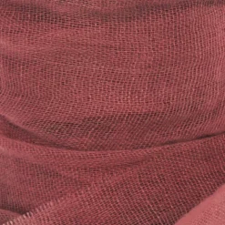 Ribbon with Wooden Spool Faux Silk Frayed Burgundy (80mmx5m)