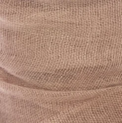 Ribbon with Wooden Spool Faux Silk Frayed Pink (80mmx5m)