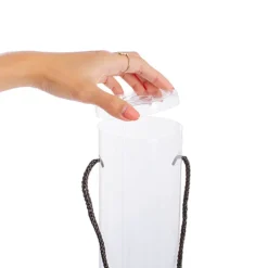 Rose Cylinder Acetate Tube Love Text Red (9cmDx61cmH)