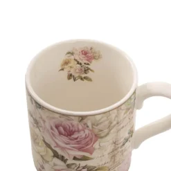 Rose Eiffel Tower Mug Gift Set Pink (12x8.6cm)