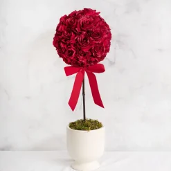 Rose Heads Loose Pack 9 Dark Red