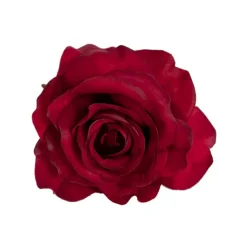 Rose Heads Loose Pack 9 Dark Red