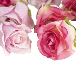 Rose Heads Loose Pack 9 Mixed Pinks