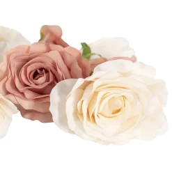 Rose Heads Loose Pack 9 Mixed Beige & Dusty Pink