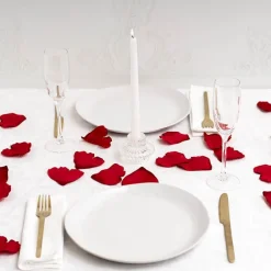 Rose Petals Large Heart Shape Dark Red (120PC Bag)