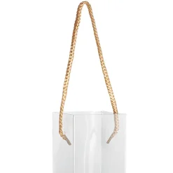 Rose Square PVC Carry Tube Clear Pack 5 (7cmDx50cmH)