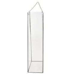 Rose Square PVC Carry Tube Clear & Black Pack 5 (10cmx50cmH)