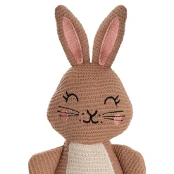 Rosie Knitted Bunny Plush Soft Toy Brown (29cmHT)