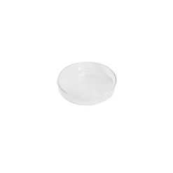 Round Glass Candle Plate Clear (7.5cmx1.5cmH)