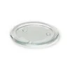Round Glass Candle Plate Clear (11x1.5cmH)