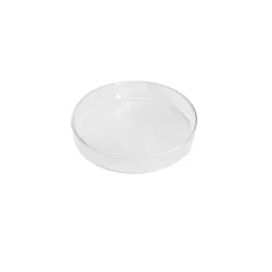 Round Glass Candle Plate Clear (9.5cmx1.75cmH)