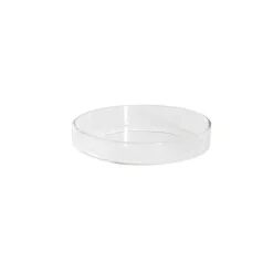 Round Glass Candle Plate Clear (9.5cmx1.75cmH)