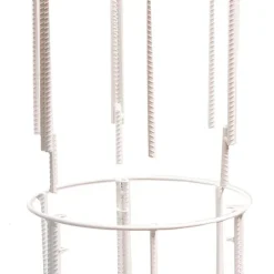 Round Metal Pillar Stand White (40cmDx180cmH)