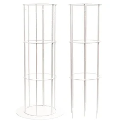 Round Metal Pillar Stand White (40cmDx180cmH)