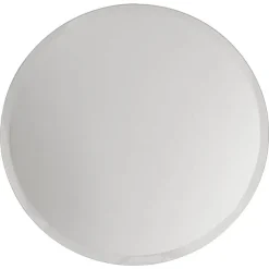 Round Mirror Glass Bevelled Plate Pack 2 Silver (40cmD)
