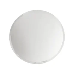 Round Mirror Glass Bevelled Plate Pack 2 Silver (20.5cmD)