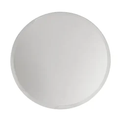 Round Mirror Glass Bevelled Plate Pack 2 Silver (30.5cmD)