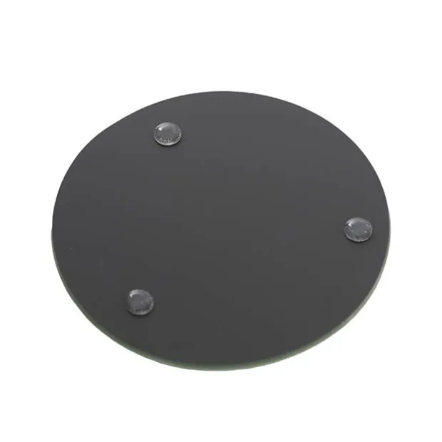 Round Mirror Glass Bevelled Plate Pack 2 Silver (30.5cmD)