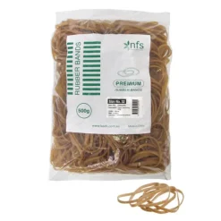 Rubber Bands Natural Bag 500g Size 33 (90mmLx4mmW)