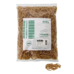 Rubber Bands Natural Bag 500g Size 10 (35mmLx1.5mmW)