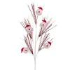 Santa Head Tinsel Spray Red & White (74cmH)