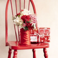 Satin Gift Bag Large Pack 6 Red (15x24HcmH)