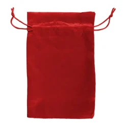 Satin Gift Bag Large Pack 6 Red (15x24HcmH)