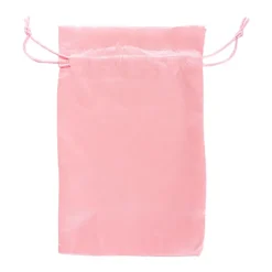Satin Gift Bag Large Pack 6 Baby Pink (15x24HcmH)