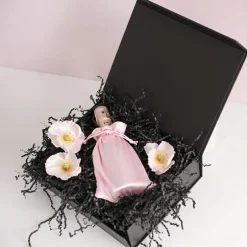 Satin Gift Bag Medium Pack 6 Baby Pink (12.5x17HcmH)