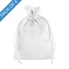 Satin Gift Bag Medium Pack 6 White (12.5x17HcmH)