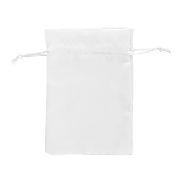 Satin Gift Bag Medium Pack 6 White (12.5x17HcmH)
