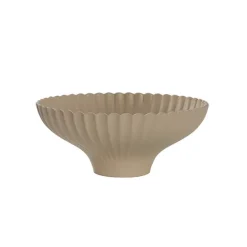 Scallop Bowl Matte Taupe (24cmDx10cmH)
