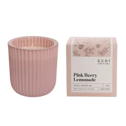 Scented Candle Evelyn III Pink Berry Lemonade (9x9cmH) 240g