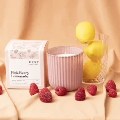 Scented Candle Evelyn III Pink Berry Lemonade (9x9cmH) 240g