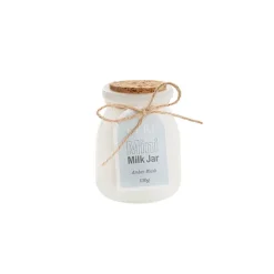 Scented Candle Milk Jar Amber Blush (130g)