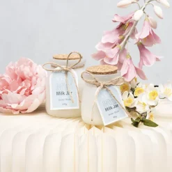 Scented Candle Milk Jar Amber Blush (130g)