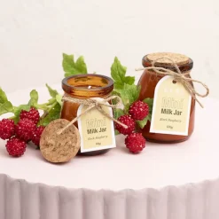 Scented Candle Milk Jar Black Raspberry (130g)