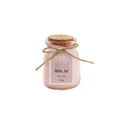 Scented Candle Milk Jar Pink Lolly (130g)