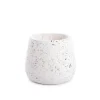 Scented Candle Terrazzo Vanilla White Medium 80g (9.4x8cmH)