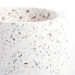Scented Candle Terrazzo Vanilla White Medium 80g (9.4x8cmH)