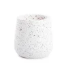Scented Candle Terrazzo Vanilla White Large 100g (9.8x10cmH)