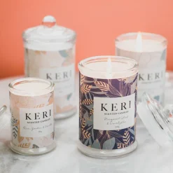 Scented Jar Candle Eden Rose Garden & Vanilla 200g (8x15cmH)