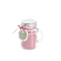 Scented Mason Jar Candle Pink Summer Watermelon 80g (6x8cmH)