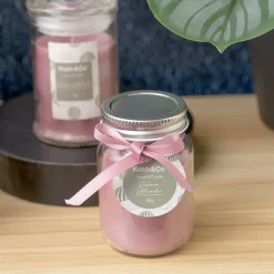 Scented Mason Jar Candle Pink Summer Watermelon 80g (6x8cmH)