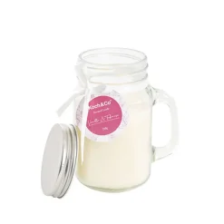 Scented Mason Jar Candle Ivory Vanilla Tuberose 250g 8x13cmH