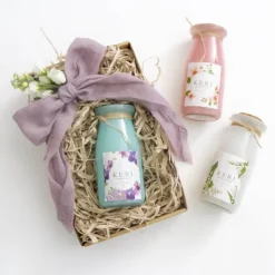 Scented Milk Jar Candle Melody Valley of Lily 90g 6x12.5cmH